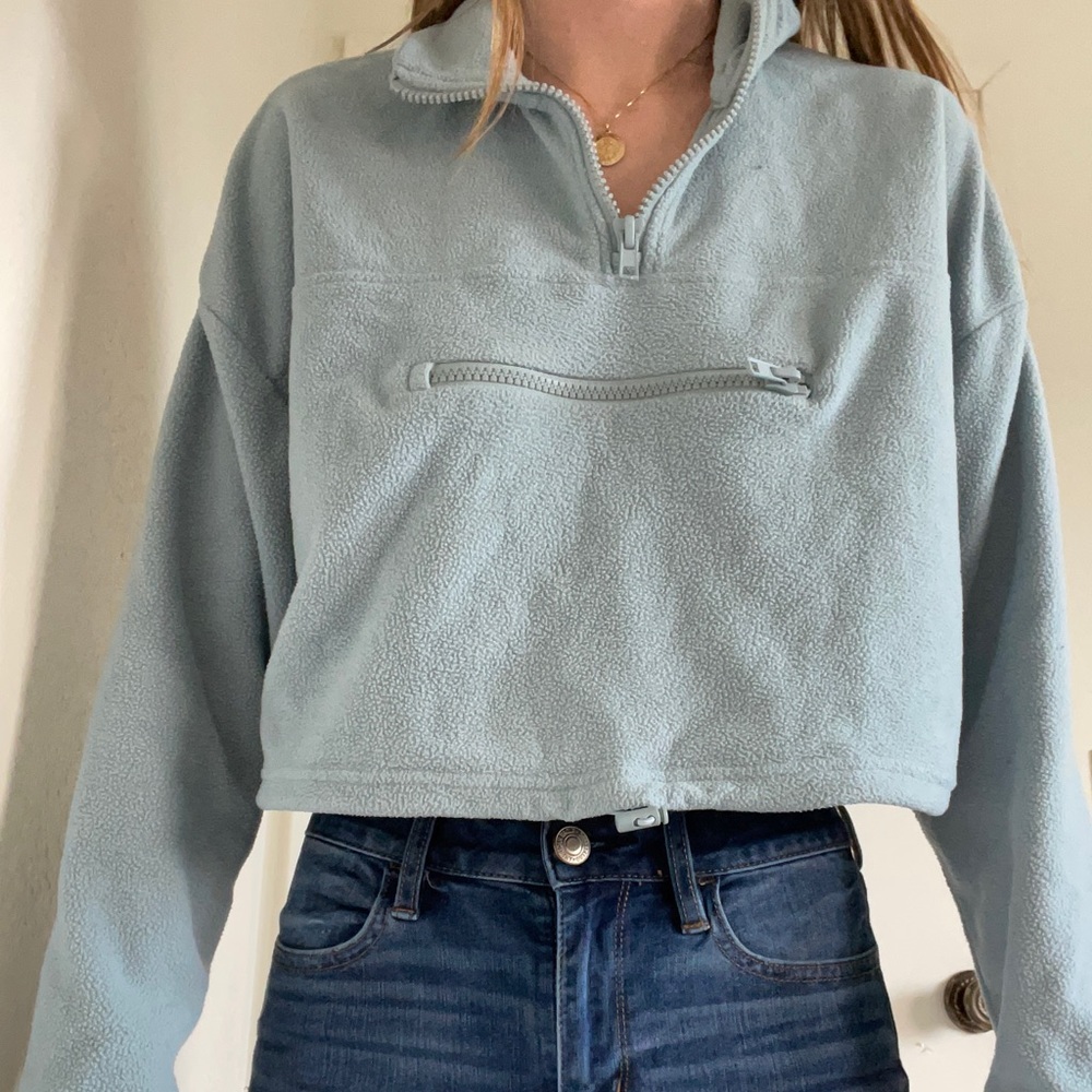 Garage front zipper pocket Sweatshirt